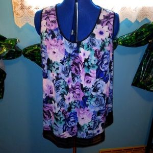 Dressbarn Floral Tank Blouse